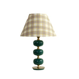 Large Lampshade Gingham Taupe